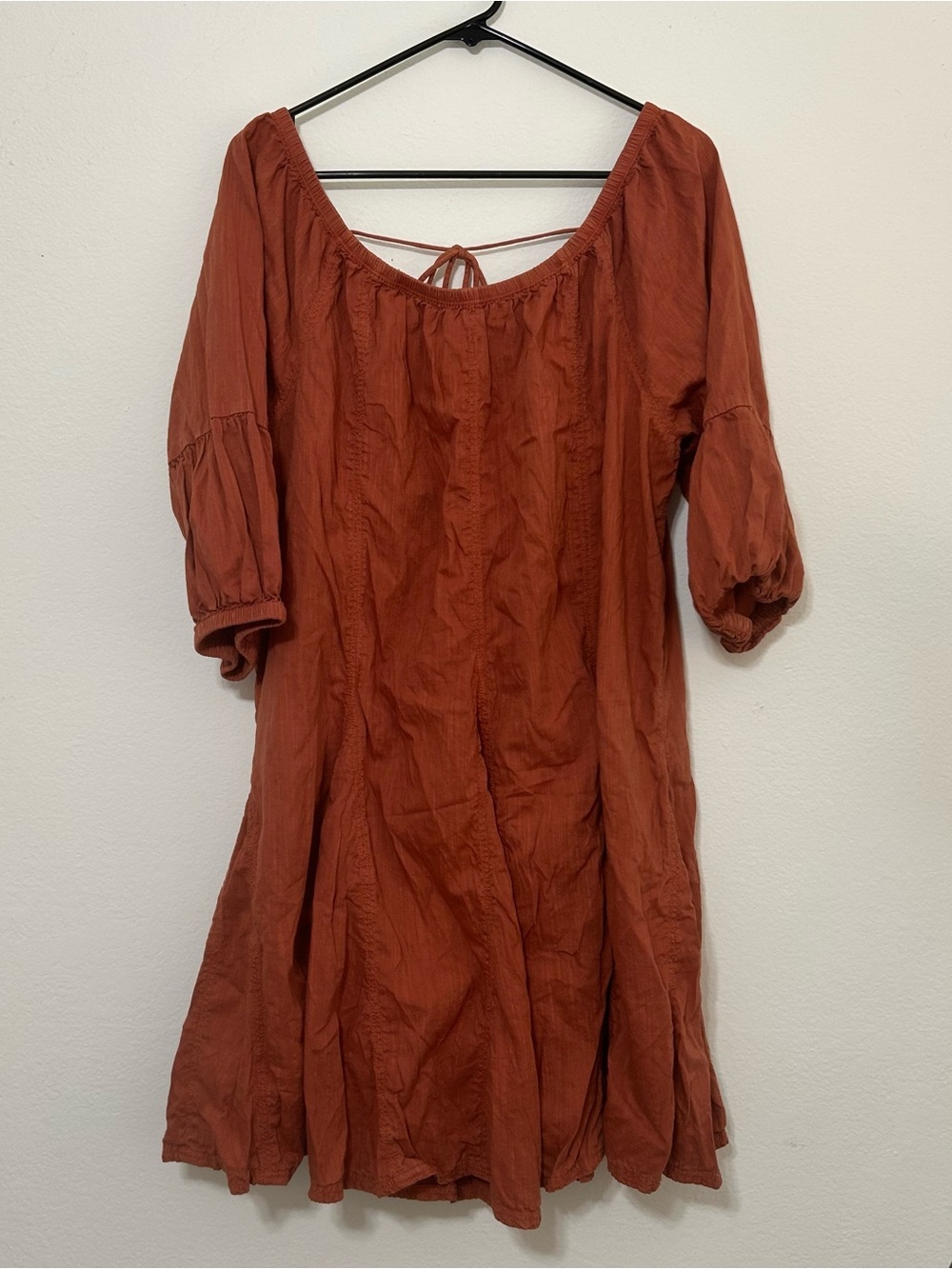 Daily practice Rust Red flowy Dress - Women